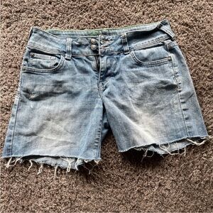 dELiA*s Blue Distressed Jean Shorts